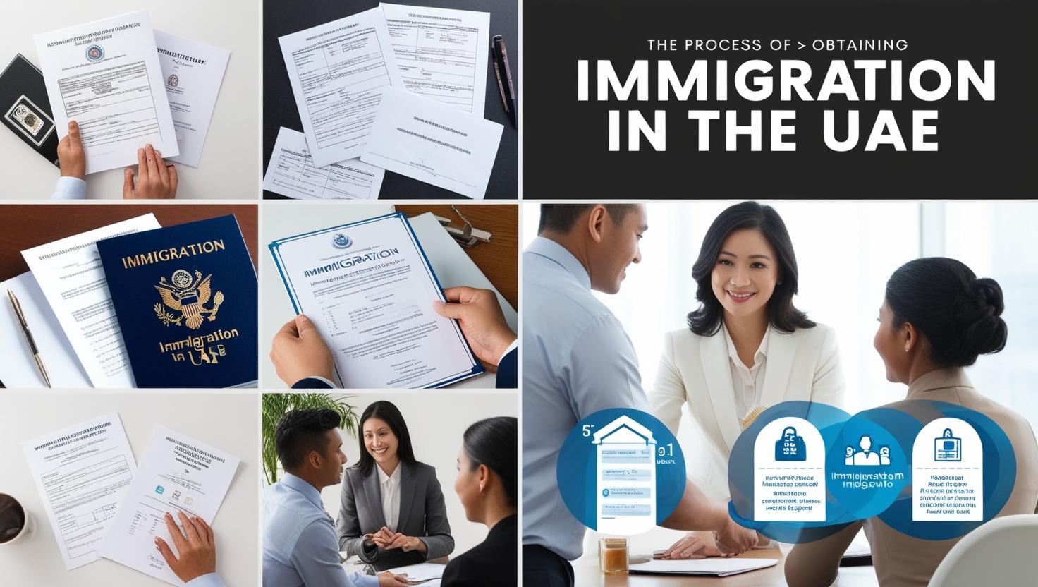How to Obtain Immigration in the UAE a collage of people in different poses